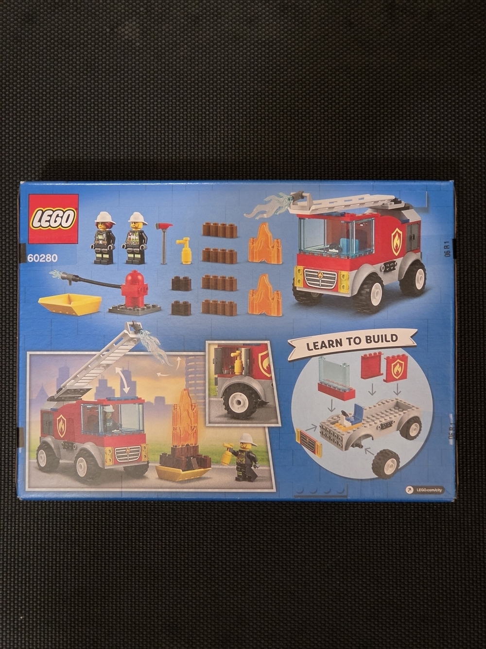 LEGO City Red Fire Ladder Truck Building Set #60280 NWT - Picture 5 of 11